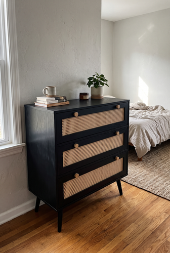 Finding a rattan-detail chest of drawers in a sale that does not look budget.png
