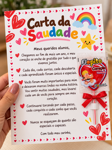 Carta da Saudade com Pirulito Coração.2