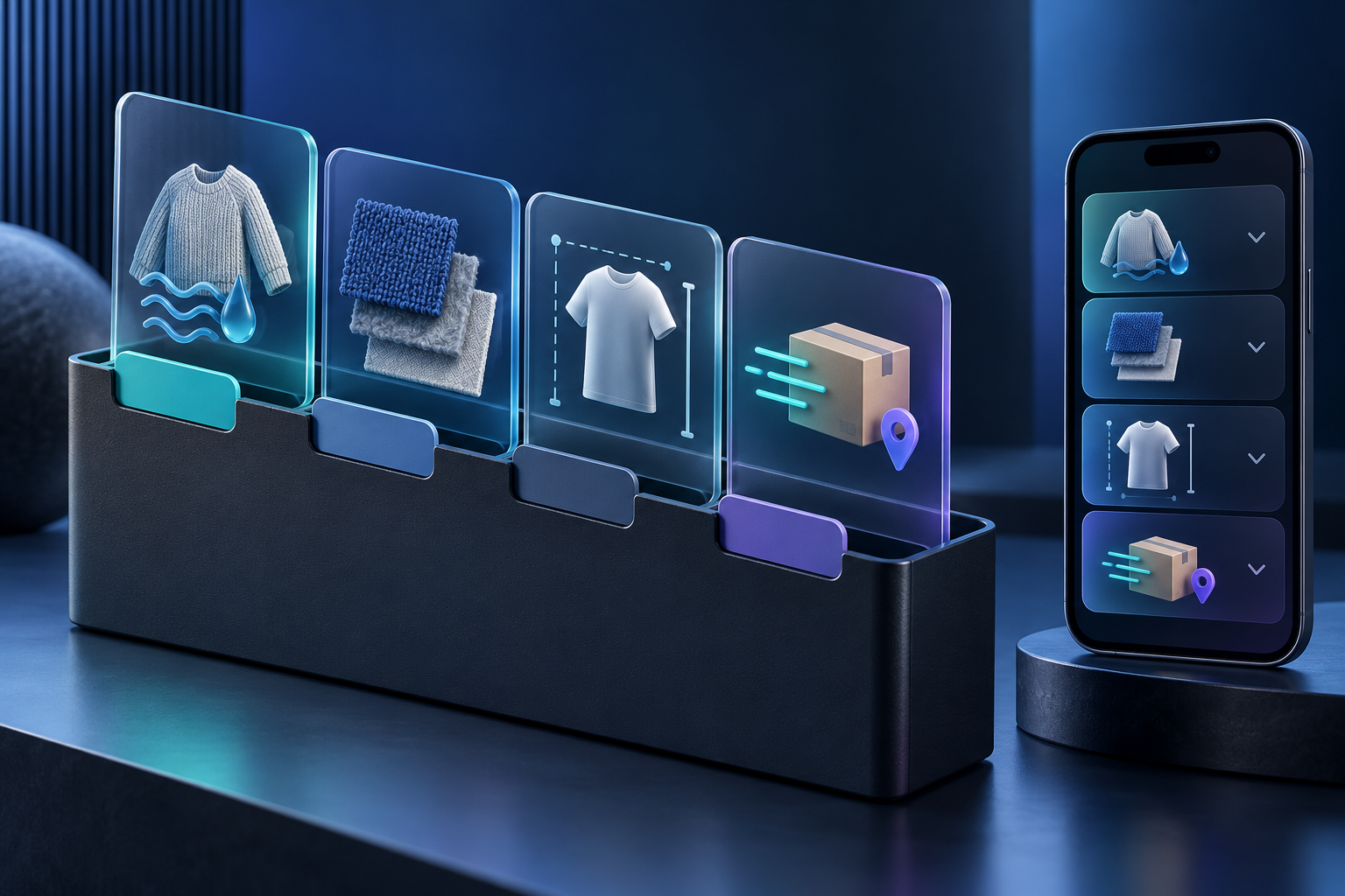 The same product information displayed as tabs on desktop and accordions on mobile