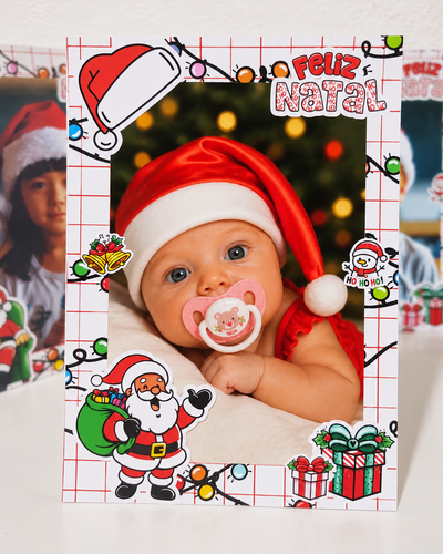 Bebê com Papai Noel no Natal.2