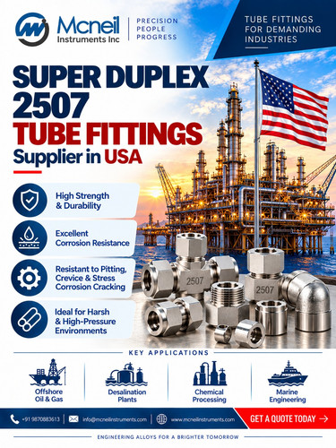 Super Duplex 2507 Tube Fittings Supplier in USA | Mcneil Instruments.1