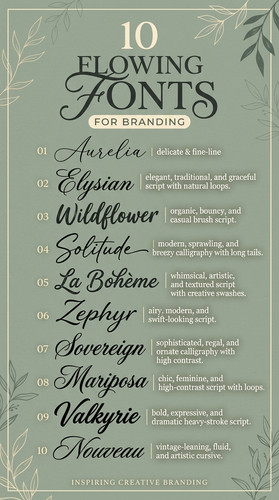 008 18 Flowing Lettering for Creative Branding Design .1
