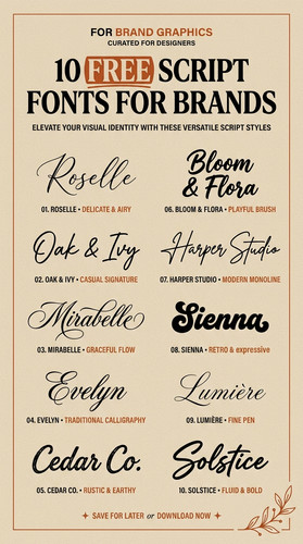 003 13 Free Script Fonts for Brand Graphics Create a v.1