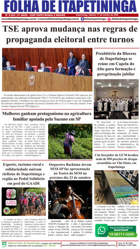 Folha de Itapetininga 17/10/2026 (Sabado)