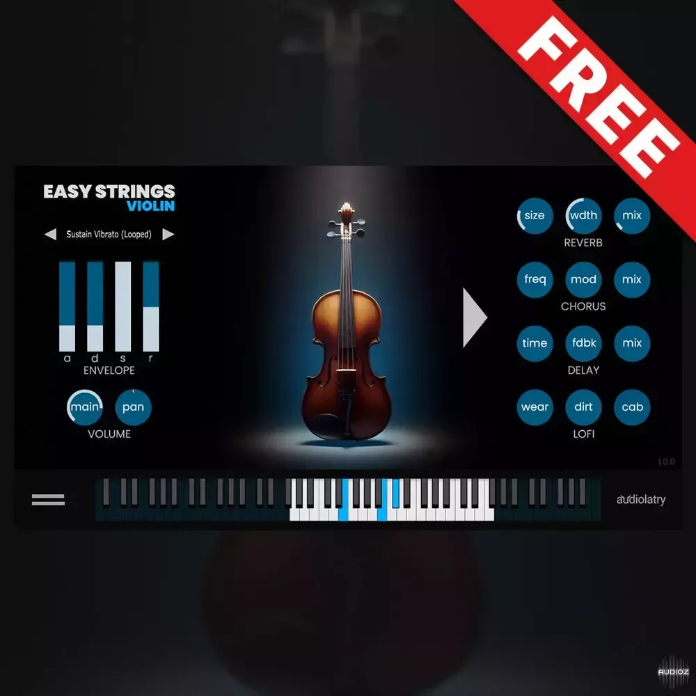 Audiolatry Easy Strings v1.0.0 x64 VST VST3 AU WiN macOS [FREE]