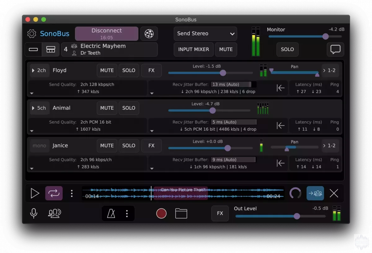 Sonosaurus SonoBus v1.7.2 x64 x86 VST VST3 AU AAX STANDALONE WiN macOS [FREE]