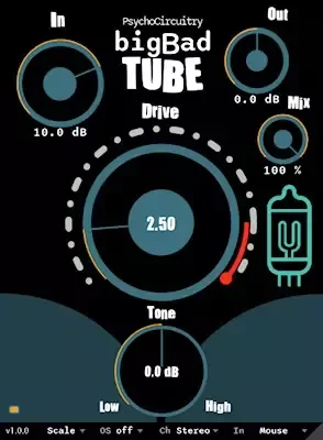 Psycho Circuitry Big Bad Tube v1.0.0 x64 VST3 AU WiN macOS [FREE]