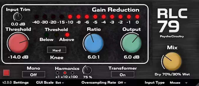 Psycho Circuitry RLC-79V2 v2.0.0 x64 VST3 WiN macOS [FREE]