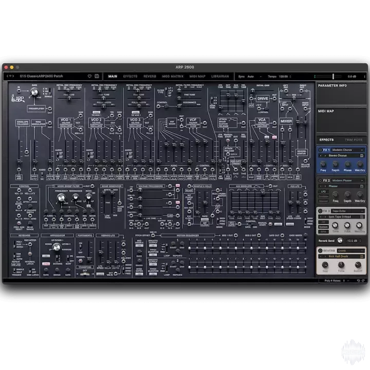 KORG Software ARP 2600 v1.2.2 U2B Mac [MORiA]