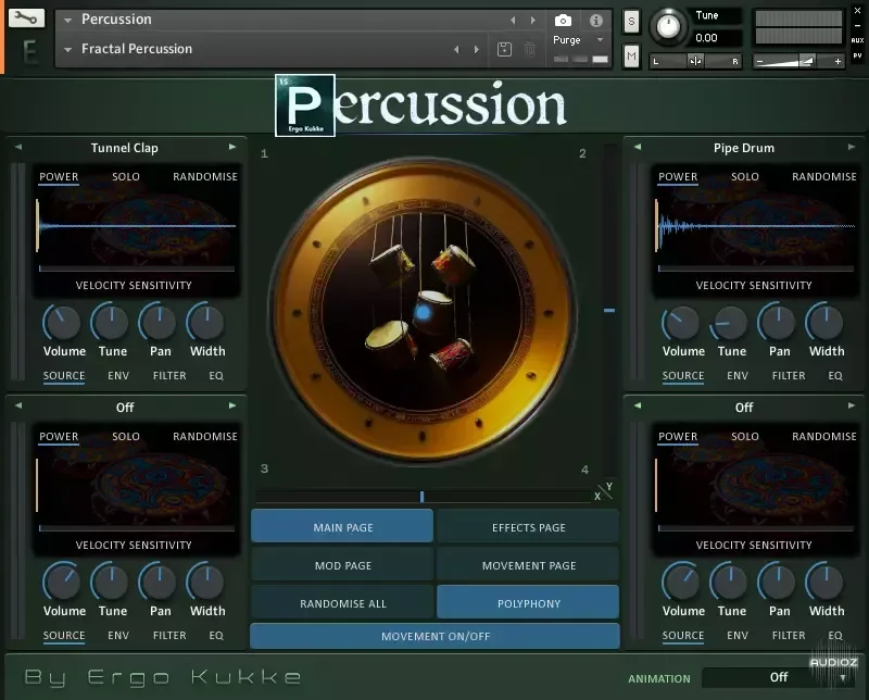 Ergo Kukke Percussion KONTAKT FiXED-ohsie