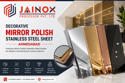 Decorative Mirror Polish Stainless Steel Sheet Ahmedabad.2