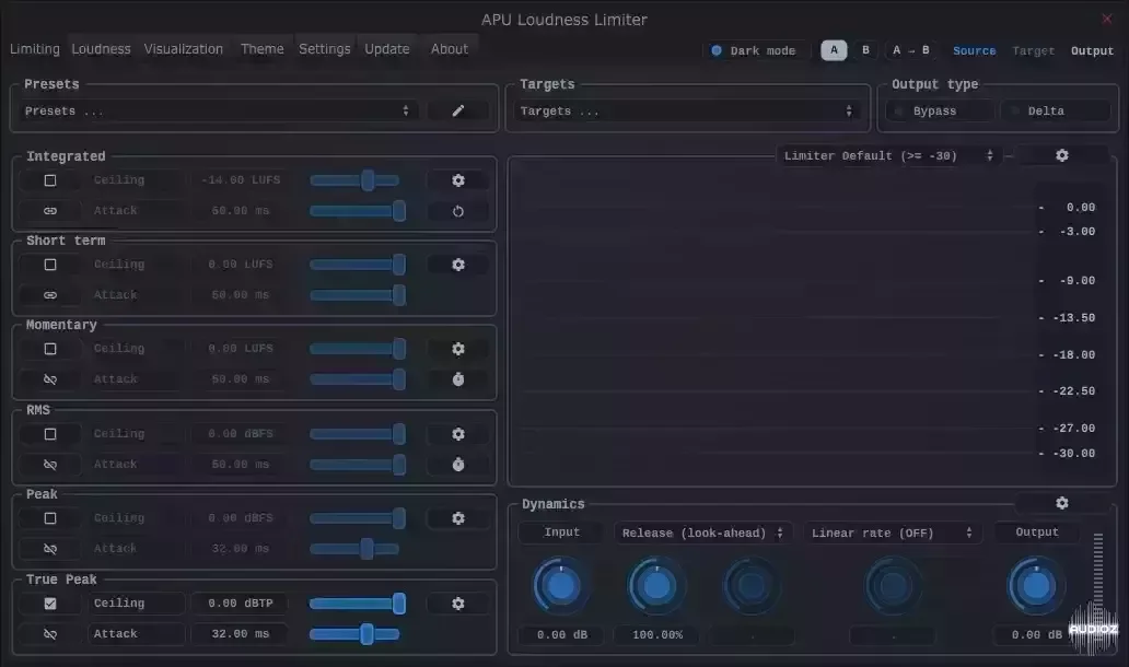 APU Software APU Loudness Limiter v3.7.2 (Win/macOS) Incl Keygen-BTCR