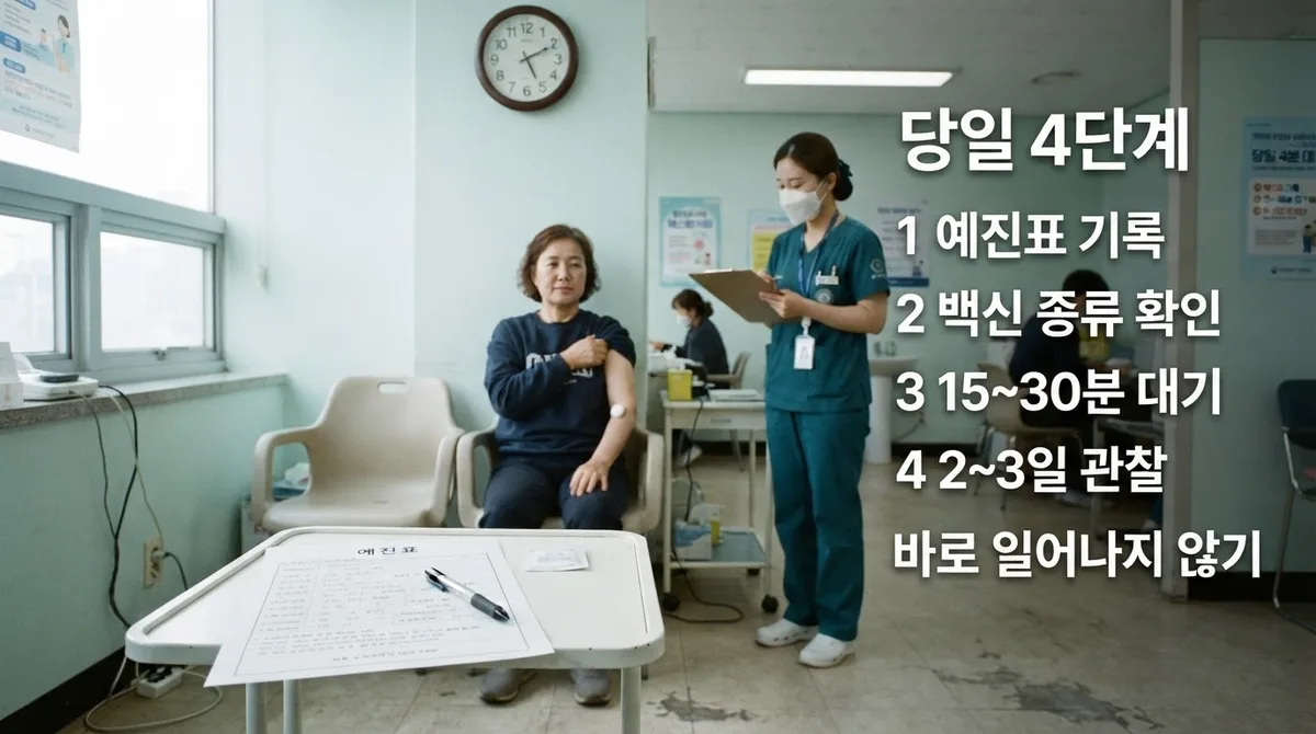 접종 당일 순서와 이상반응 신고·국가보상 절차
