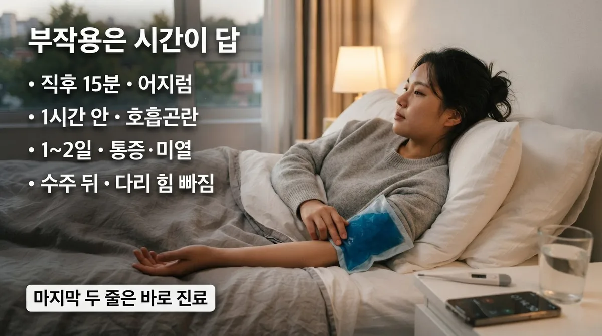 독감백신 부작용, 정상 반응과 바로 병원에 갈 신호