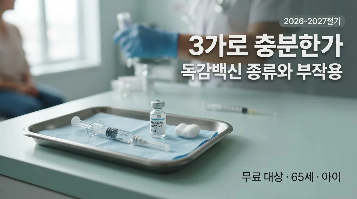 독감백신 종류와 부작용, 아이·부모님 맞히기 전 2026 기준 정리
