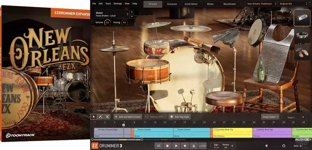 Toontrack New Orleans EZX Library Update v1.0.1 WiN macOS