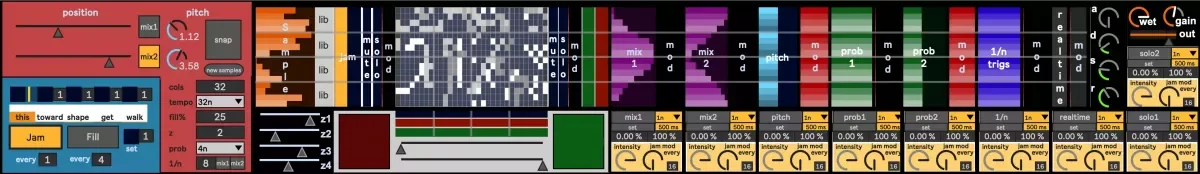 nirror Drummatrix Max for Live-ohsie
