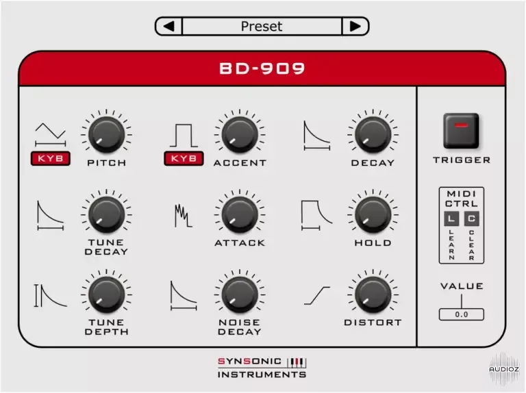 Synsonic Instruments BD-909 VST2 AU WiN MAC [FREE]