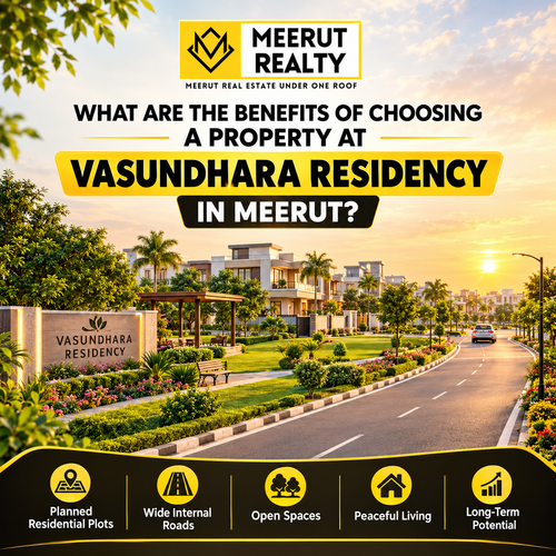 What are the benefits of choosing a property at Vasundhara Residency in Meerut?.2