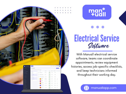 Electrical Contractor Software and Electrical Service Software can help those businesses keep track of assignments and job details, depending on the work they need to manage.

Official Website: https://manuallapp.com/industries

Read Our Blogs:
https://medium.com/@manuallapp/field-service-software-826e3989ea4d
https://manuallapp.wixsite.com/manuallapp/post/field-service-business-management-software

More Links:
https://bio.site/manuallapp
https://www.ted.com/profiles/52344646
https://wellfound.com/u/manuall-app
