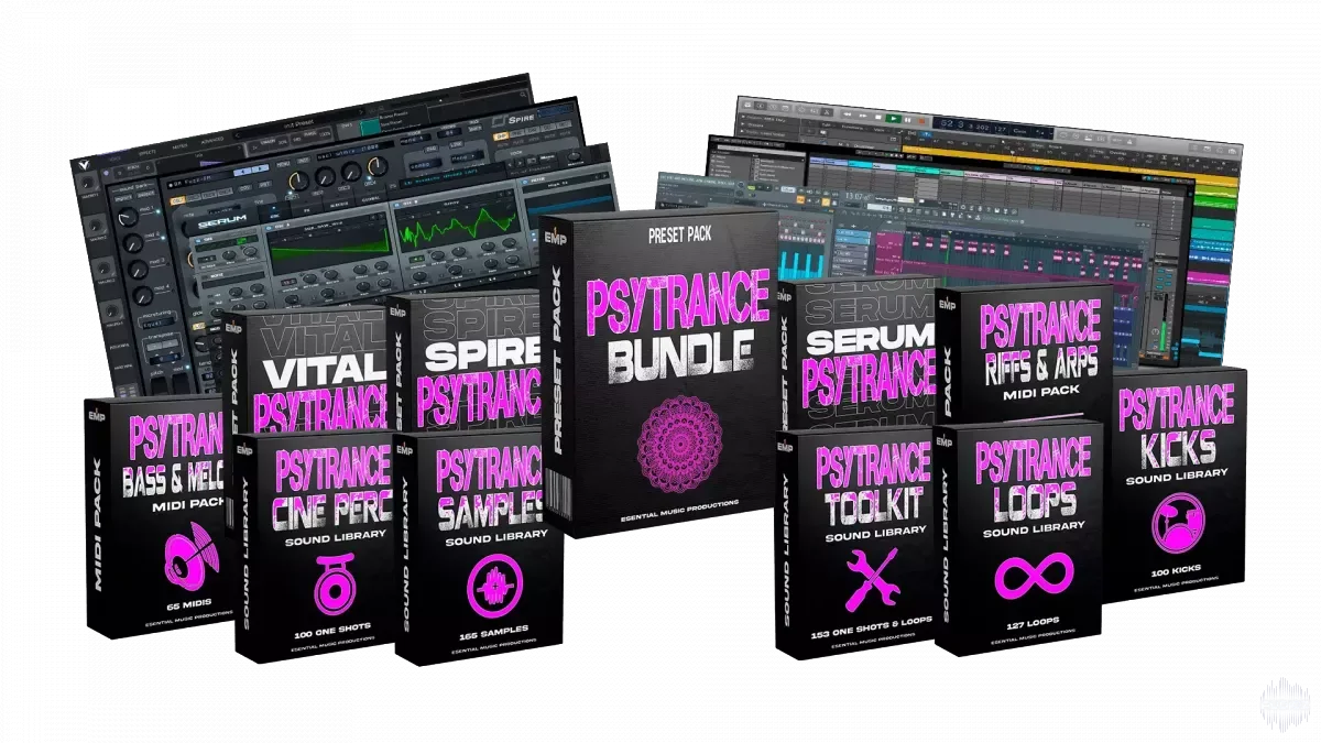 Esential Music Productions Psytrance Bundle WAV MiDi Serum Vital Spire SoundBank-ARCADiA