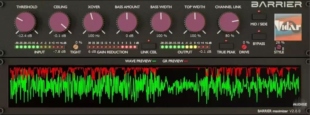 Vidar Audio Barrier Maximizer v2.0.0 VST3 AU AAX WiN macOS [FREE]