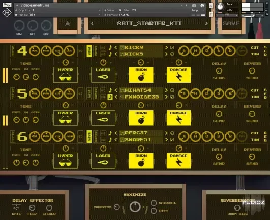 Rigid Audio Videogamedrums KONTAKT WAV-ARCADiA