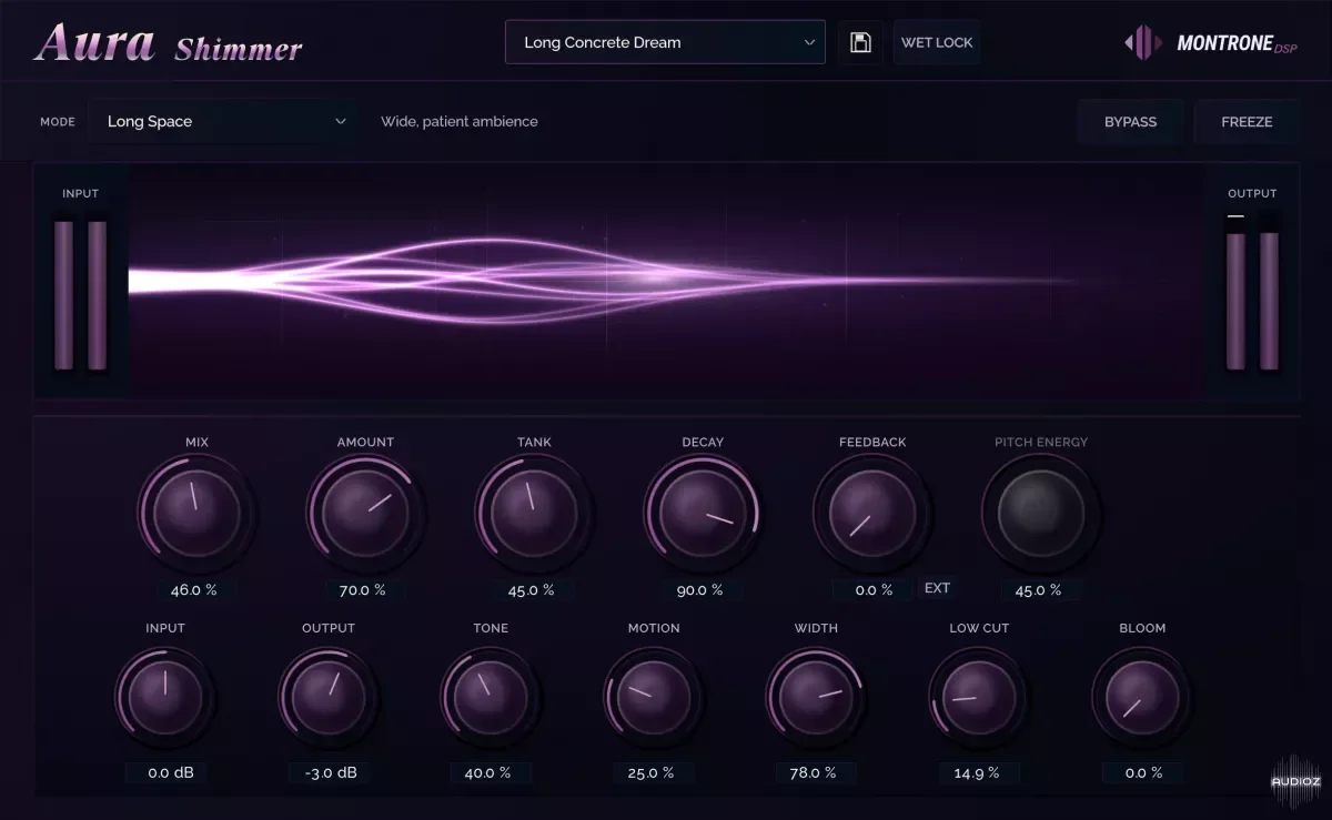 MontroneDSP Aura Shimmer v1.0 WiN LINUX x64 VST3 [Reverb]