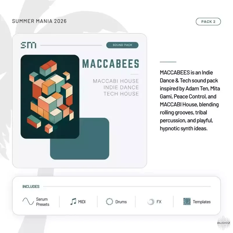 Sounds Mania Maccabees Indie Dance & Tech WAV MiDi Serum 2 Presets Ableton Project Files-ARCADiA
