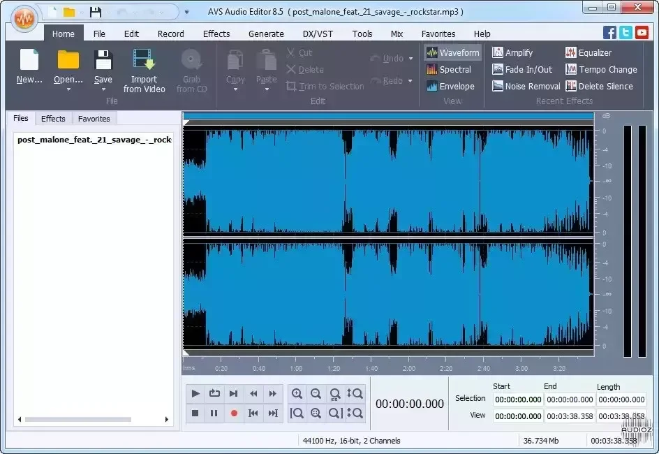 AVS Audio Editor 11.1.4.3