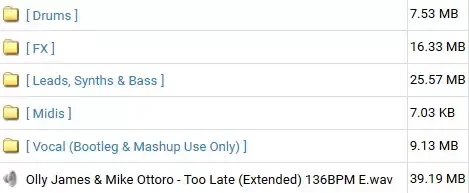 Olly James Signature Sounds Vol.68 Too Late [Rave Room] WAV MiDi