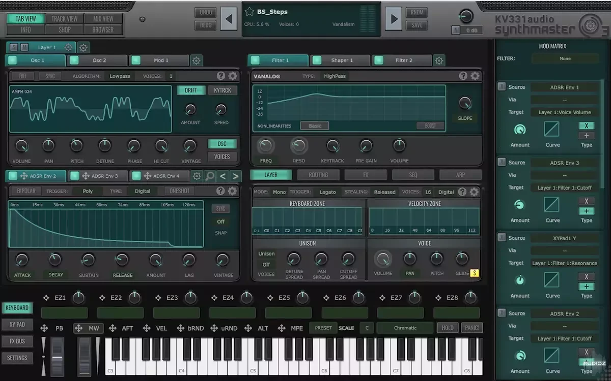 KV331 Audio SynthMaster v3.4.5 macOS - V.R