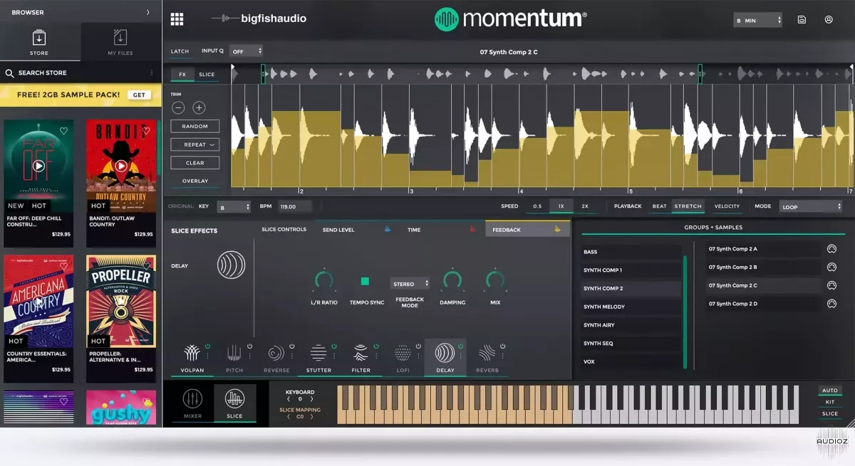 Big Fish Audio Momentum W/ Momentum Sample Pack 2022 v1.5.1 x64 x86 VST AU AAX WiN MAC [FREE]
