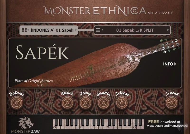 MonsterDAW MONSTER Ethnica v2.0 x64 VST VST3 AU WiN MAC [FREE]