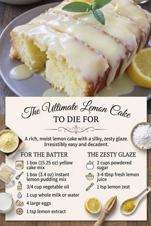 The Ultimate Lemon Cake is bursting