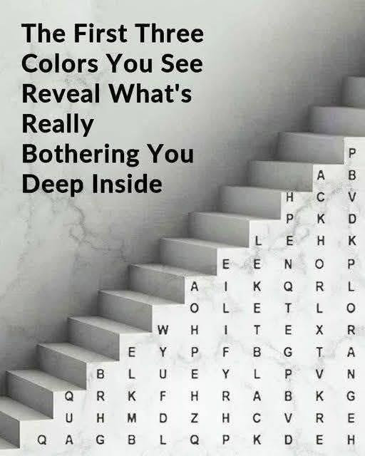 The First Three Colors You See