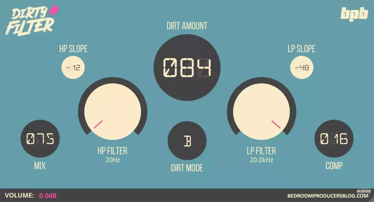 Bedroom Producers Blog BPB Dirty Filter Plus v1.0 VST3 AU WiN macOS [FREE]