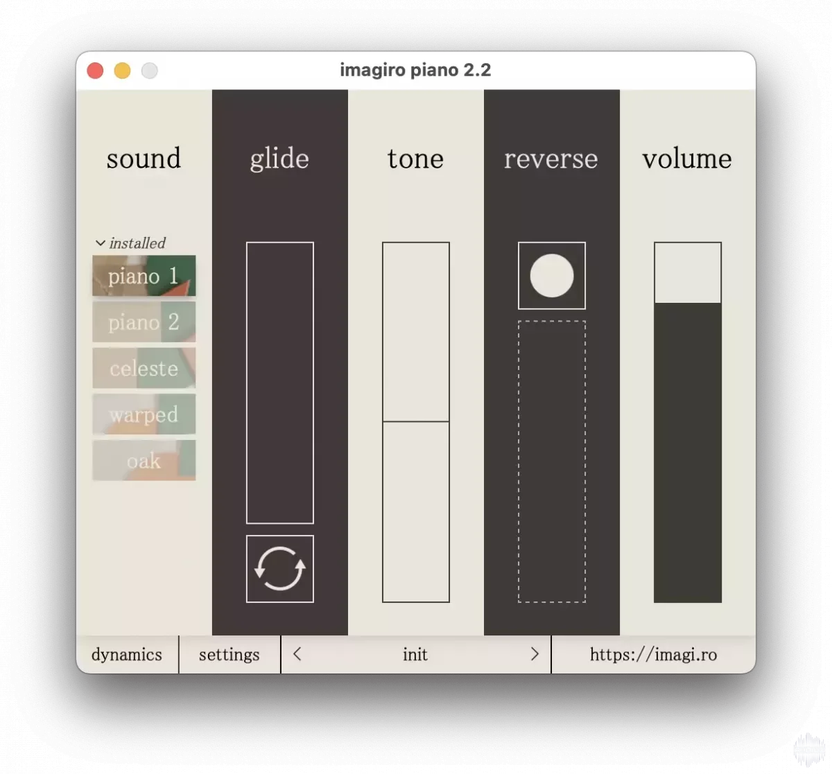 Warped Soundset for Imagiro Piano-ohsie