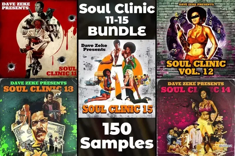 Dave Zeke Soul Clinic Volumes 11-15 BUNDLE (150 Prechopped Samples) WAV