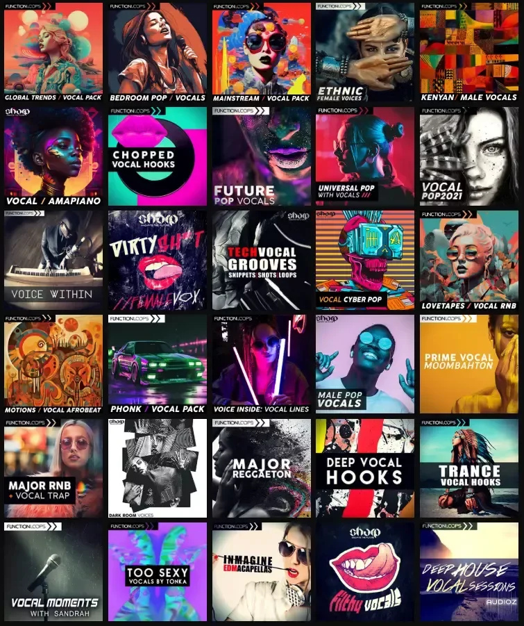 Function Loops 14 Anniversary Supreme Vocal Collection WAV MiDi