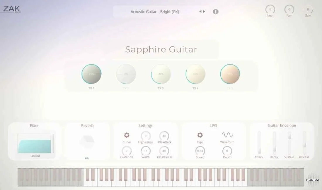 ZAK Sound Sapphire Guitar v1.0 VST3 AU WiN macOS [FREE]