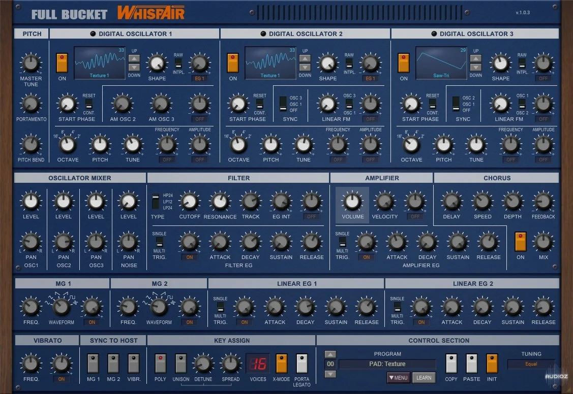 Full Bucket WhispAir v1.0.3 x64 x86 VST AU WiN MAC [FREE]