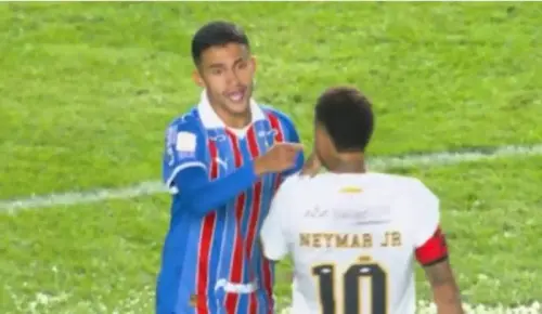 Neymar discute com Rodrigo Nestor, é expulso pelo VAR e desfalca Santos contra Palmeiras