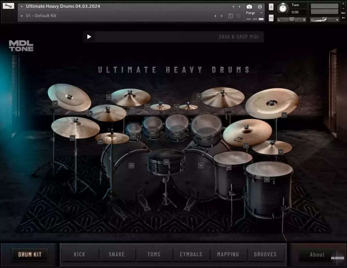 MDL Tone Ultimate Heavy Drums KONTAKT TCi WAV