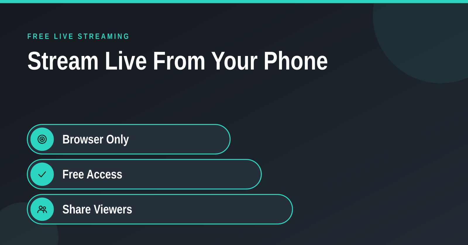 Stream Live from Your Phone Free: No App or Account Needed