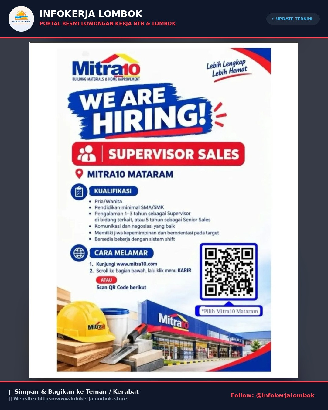 Lowongan Kerja 💼 Lagi butuh info kerja? Cek lowongan berikut yuk!