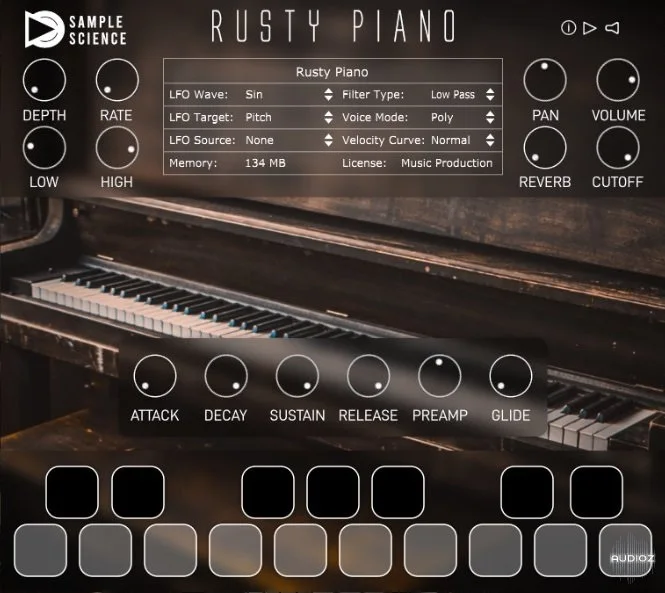 SampleScience Rusty Piano v1.0 x64 VST AU WiN MAC [FREE]