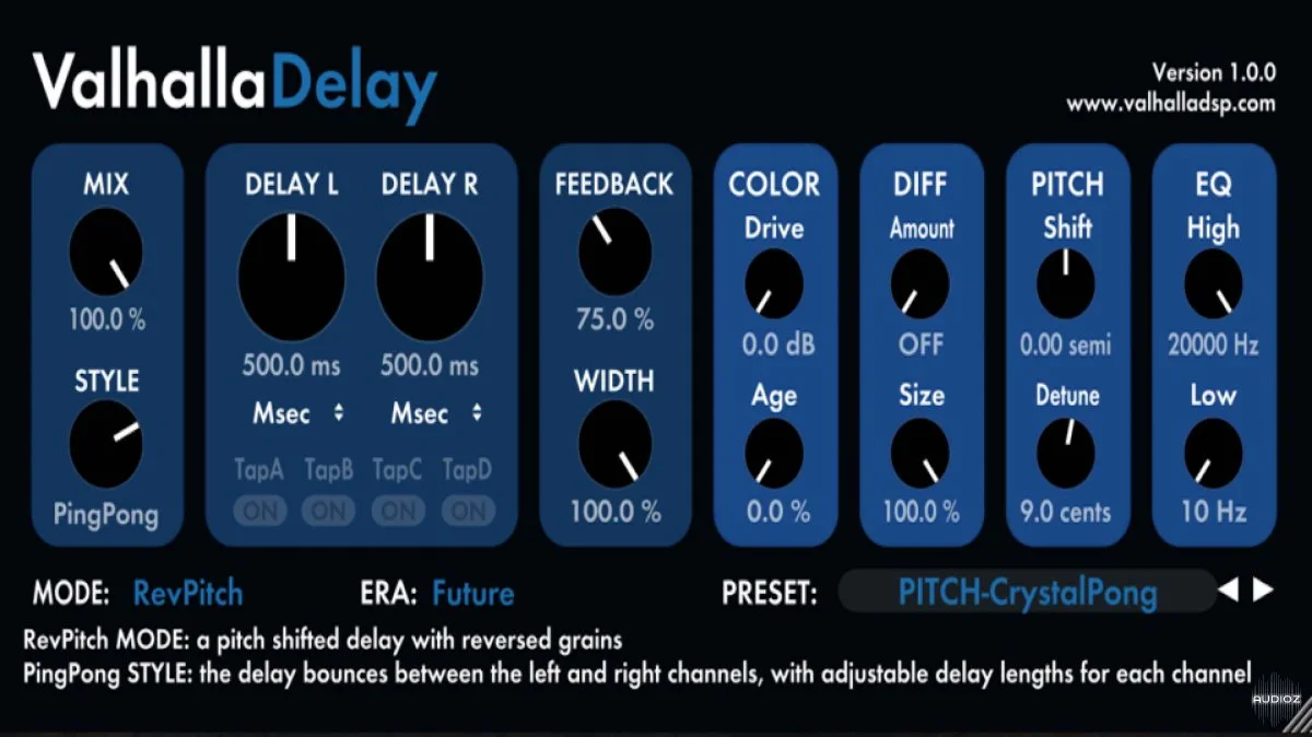 Valhalla DSP Valhalla Delay v1.8.2 macOS-CODESHiNE