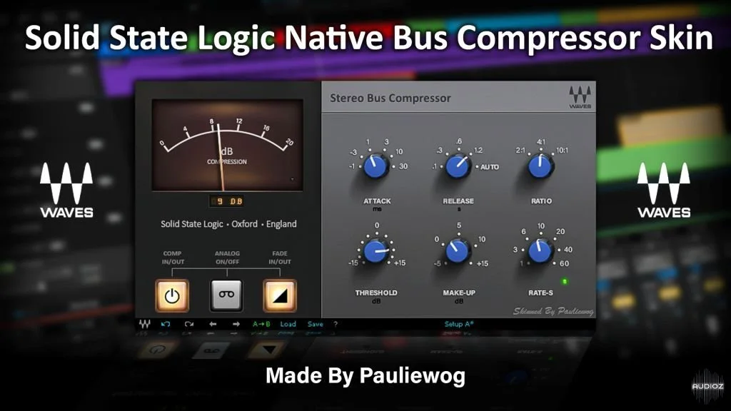 SSL Native Bus Comp Skin For Waves By Pauliewog