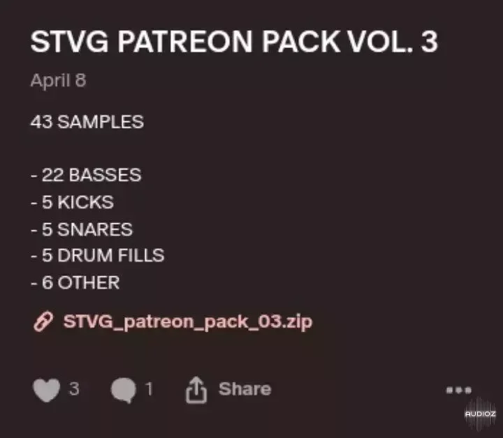 STVG Patreon Pack Vol.3 WAV-JM